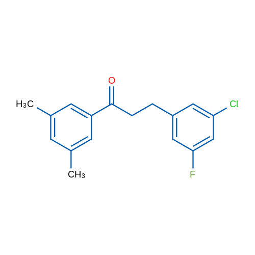 3-(3-Chloro-5-fluorophenyl)-3',5'-dimethylpropiophenone 1g