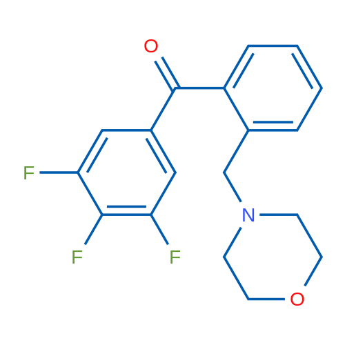 2-Morpholinomethyl-3',4',5'-trifluorobenzophenone 1g