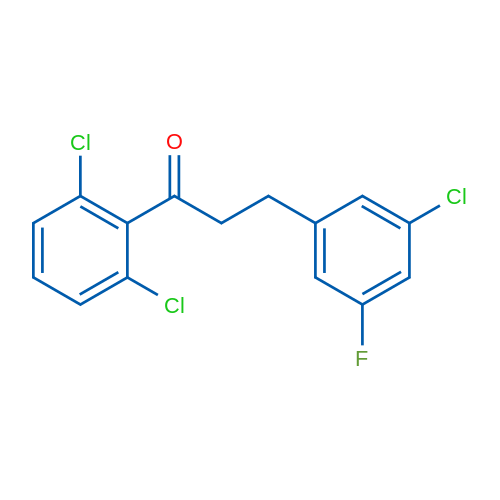 3-(3-Chloro-5-fluorophenyl)-2',6'-dichloropropiophenone 1g