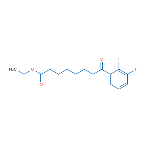 Ethyl 8-(2,3-difluorophenyl)-8-oxooctanoate 1g