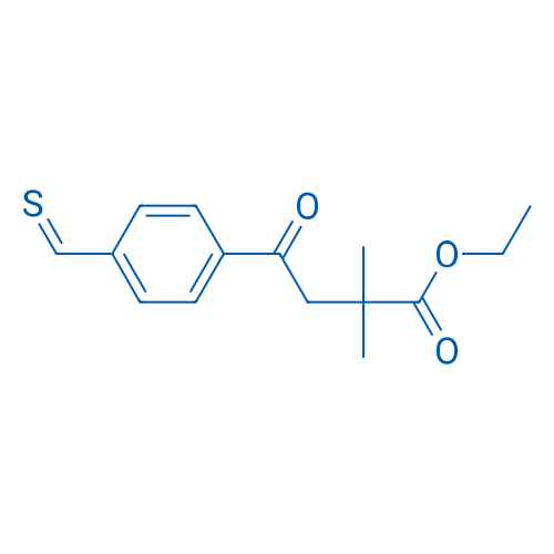 Ethyl 2,2-dimethyl-4-oxo-4-(4-thiomethylphenyl)butyrate 1g