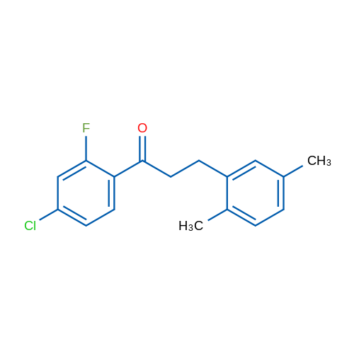 4'-Chloro-3-(2,5-dimethylphenyl)-2'-fluoropropiophenone 1g