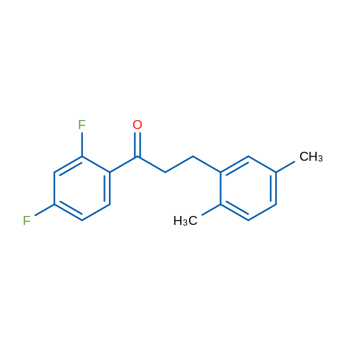 2',4'-Difluoro-3-(2,5-dimethylphenyl)propiophenone 1g