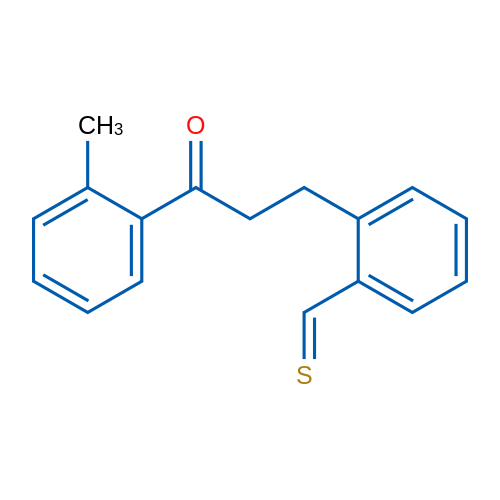2'-Methyl-3-(2-thiomethylphenyl)propiophenone 1g