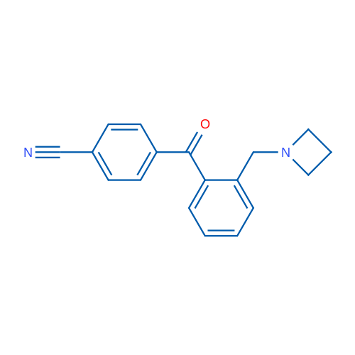 4-(2-(Azetidin-1-ylmethyl)benzoyl)benzonitrile 1g