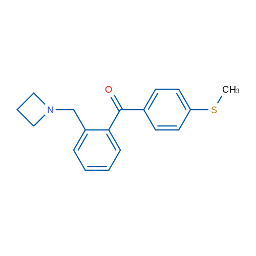 (2-(Azetidin-1-ylmethyl)phenyl)(4-(methylthio)phenyl)methanone 1g