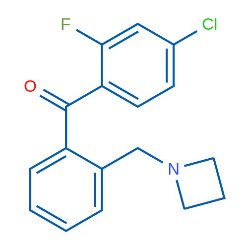 (2-(Azetidin-1-ylmethyl)phenyl)(4-chloro-2-fluorophenyl)methanone 1g