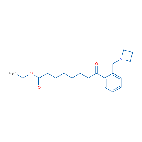 Ethyl 8-(2-(azetidin-1-ylmethyl)phenyl)-8-oxooctanoate 1g