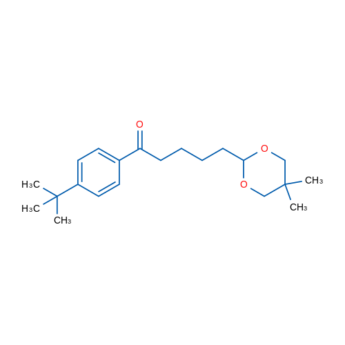 4'-tert-Butyl-5-(5,5-dimethyl-1,3-dioxan-2-yl)valerophenone 1g