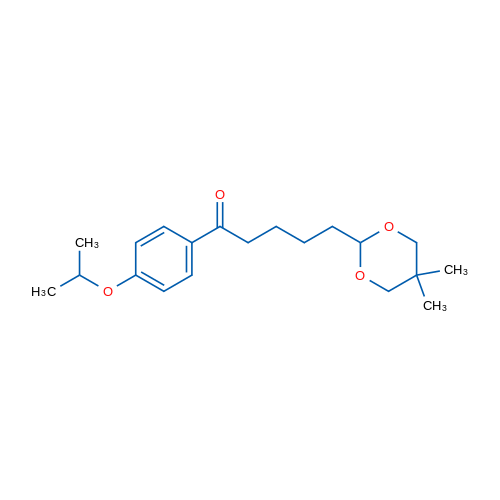 5-(5,5-Dimethyl-1,3-dioxan-2-yl)-4'-isopropoxyvalerophenone 1g