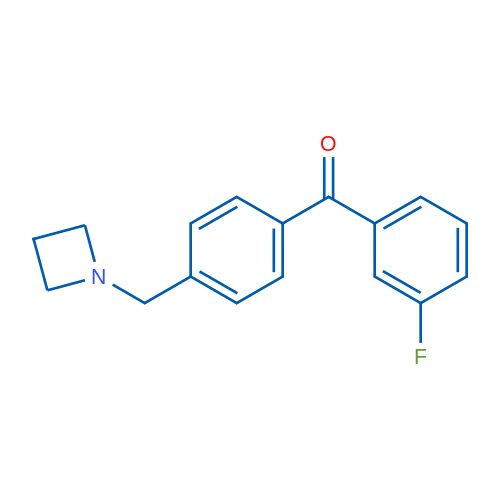 (4-(Azetidin-1-ylmethyl)phenyl)(3-fluorophenyl)methanone 1g