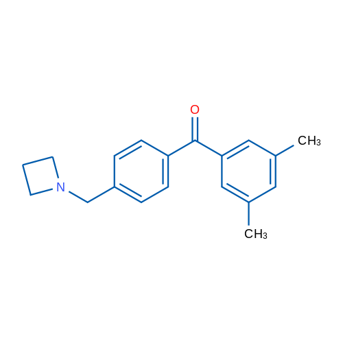 (4-(Azetidin-1-ylmethyl)phenyl)(3,5-dimethylphenyl)methanone 1g