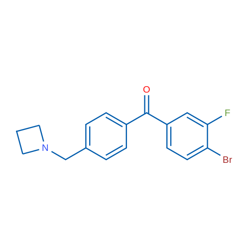 (4-(Azetidin-1-ylmethyl)phenyl)(4-bromo-3-fluorophenyl)methanone 1g