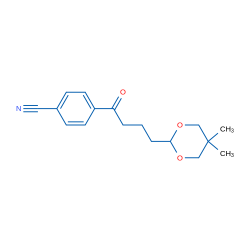 4'-Cyano-4-(5,5-dimethyl-1,3-dioxan-2-yl)butyrophenone 1g