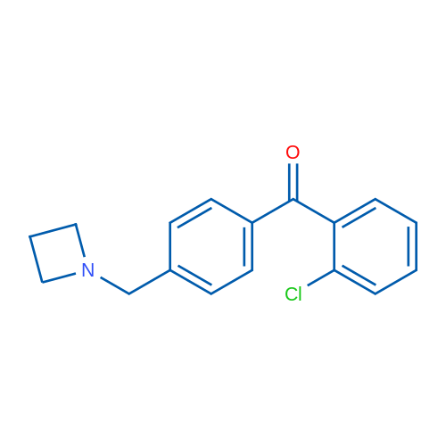 (4-(Azetidin-1-ylmethyl)phenyl)(2-chlorophenyl)methanone 1g