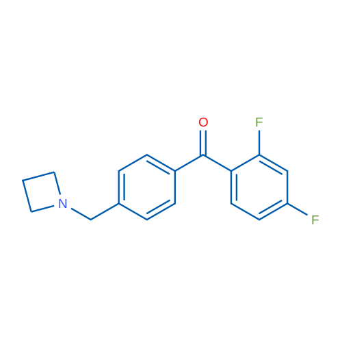 (4-(Azetidin-1-ylmethyl)phenyl)(2,4-difluorophenyl)methanone 1g