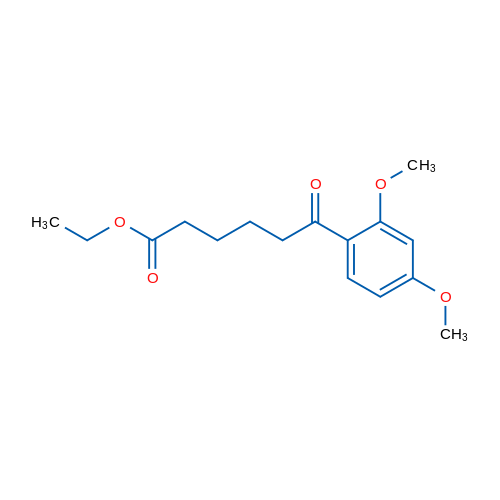 Ethyl 6-(2,4-dimethoxyphenyl)-6-oxohexanoate 1g