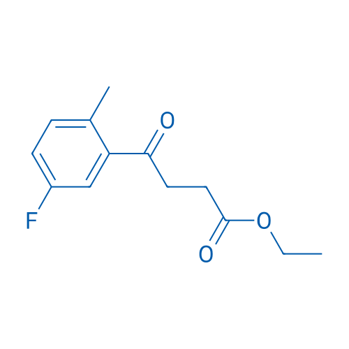 Ethyl 4-(2-methyl-5-fluorophenyl)-4-oxobutyrate 1g