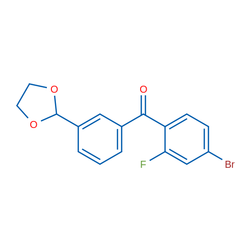 4-Bromo-3'-(1,3-dioxolan-2-yl)-2-fluorobenzophenone 1g