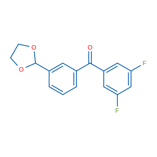 3,5-Difluoro-3'-(1,3-dioxolan-2-yl)benzophenone 1g