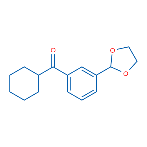 Cyclohexyl 3-(1,3-dioxolan-2-yl)phenyl ketone 1g