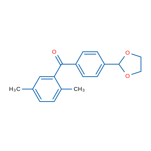 2,5-Dimethyl-4'-(1,3-dioxolan-2-yl)benzophenone 1g