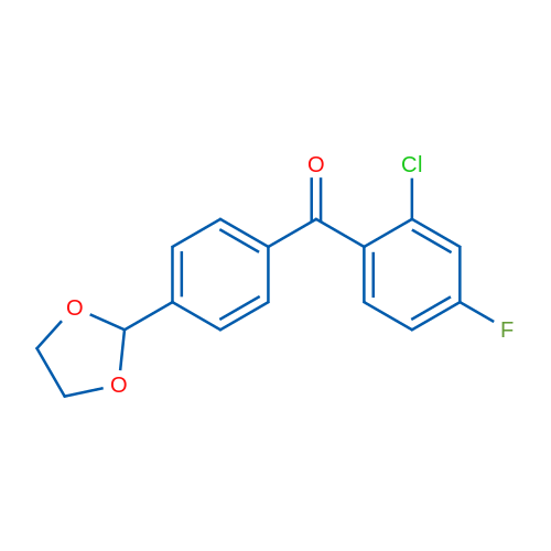 2-Chloro-4'-(1,3-dioxolan-2-yl)-4-fluorobenzophenone 1g