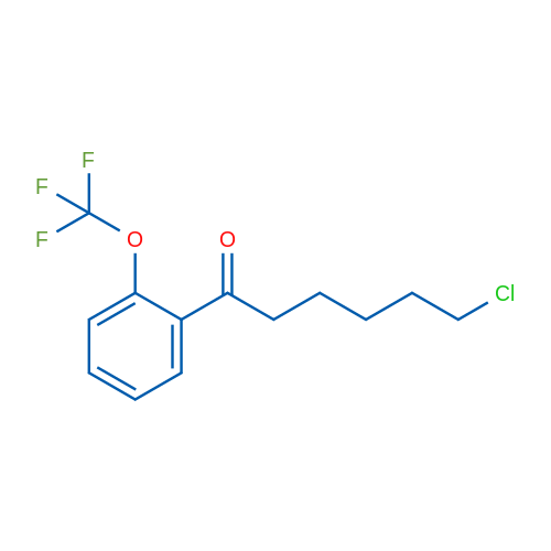 6-Chloro-1-(2-trifluoromethoxyphenyl)-1-oxohexane 1g