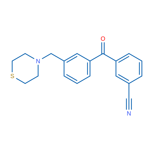 3-Cyano-3'-thiomorpholinomethyl benzophenone 1g