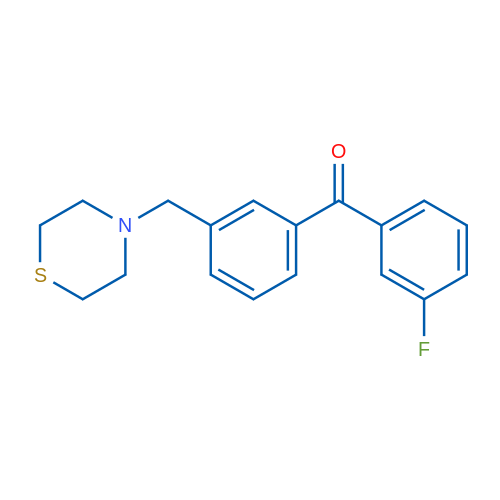 3-Fluoro-3'-thiomorpholinomethyl benzophenone 1g