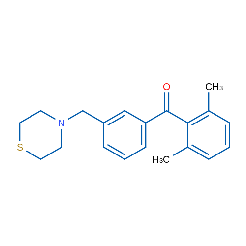 2,6-Dimethyl-3'-thiomorpholinomethyl benzophenone 1g