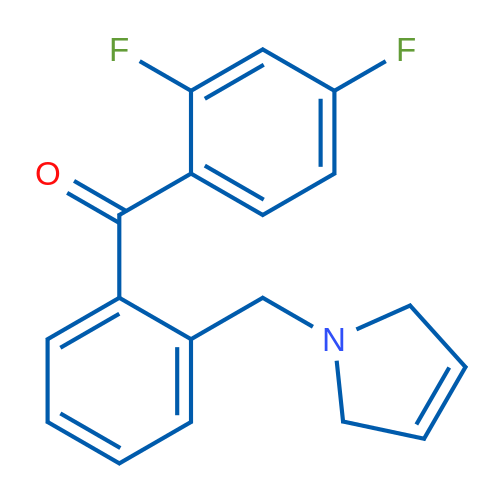 (2,4-Difluorophenyl)(2-((2,5-dihydro-1H-pyrrol-1-yl)methyl)phenyl)methanone 1g