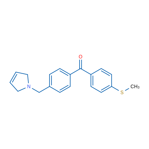(4-((2,5-Dihydro-1H-pyrrol-1-yl)methyl)phenyl)(4-(methylthio)phenyl)methanone 1g