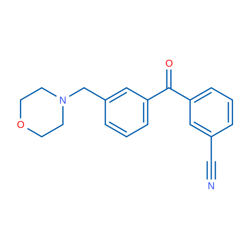 3-Cyano-3'-morpholinomethyl benzophenone 1g