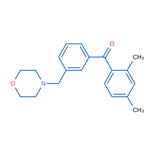 2,4-Dimethyl-3'-morpholinomethyl benzophenone 1g