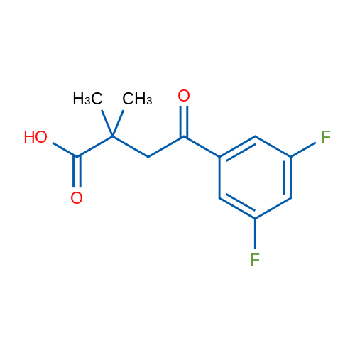 4-(3,5-Difluorophenyl)-2,2-dimethyl-4-oxobutyric acid 1g