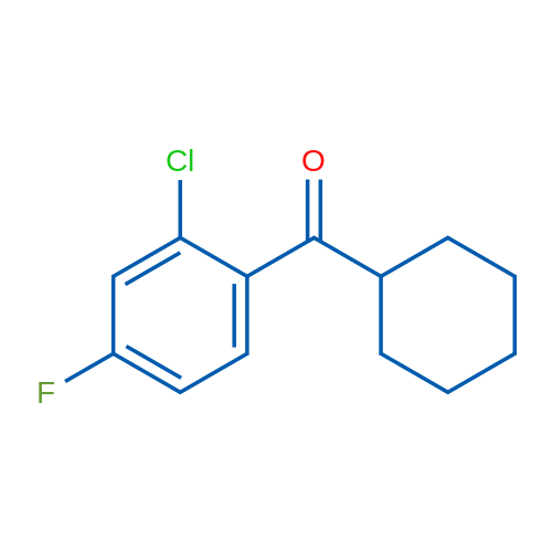 2-Chloro-4-fluorophenyl cyclohexyl ketone 1g