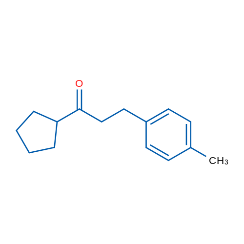 Cyclopentyl 2-(4-methylphenyl)ethyl ketone 1g