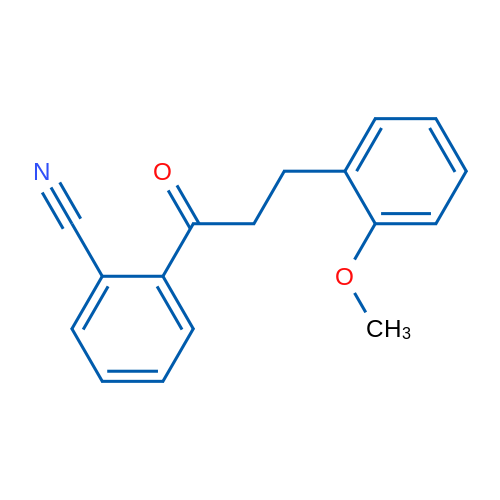 2'-Cyano-3-(2-methoxyphenyl)propiophenone 1g