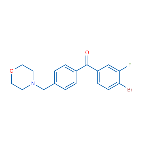 4-Bromo-3-fluoro-4'-morpholinomethyl benzophenone 1g
