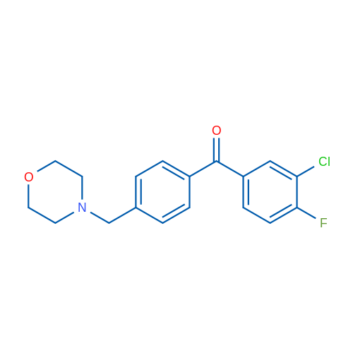 3-Chloro-4-fluoro-4'-morpholinomethyl benzophenone 1g