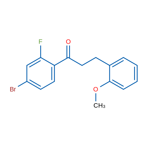 4'-Bromo-2'-fluoro-3-(2-methoxyphenyl)propiophenone 1g