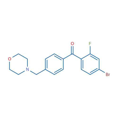 4-Bromo-2-fluoro-4'-morpholinomethyl benzophenone 1g