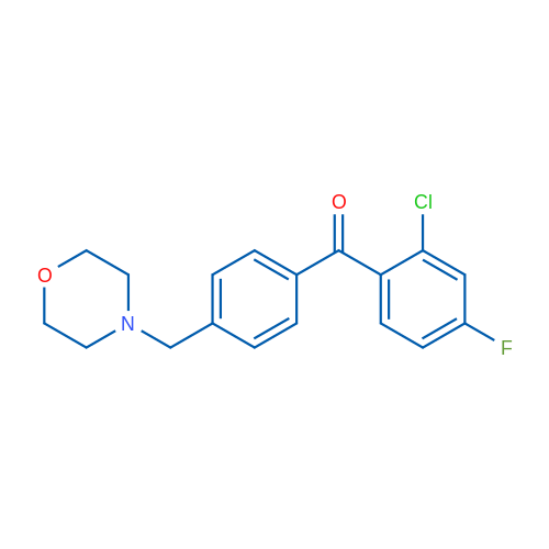 2-Chloro-4-fluoro-4'-morpholinomethyl benzophenone 1g