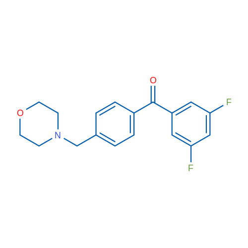 3,5-Difluoro-4'-morpholinomethyl benzophenone 1g
