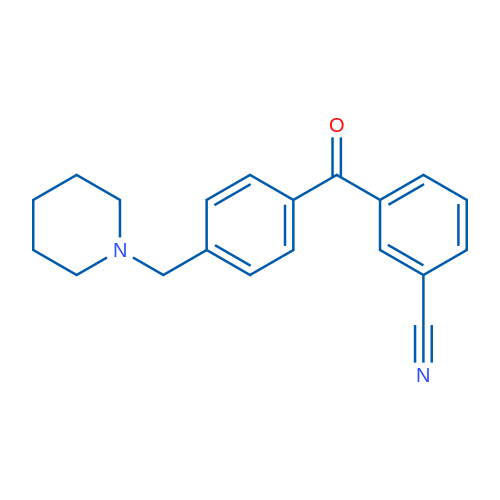 3-Cyano-4'-piperidinomethyl benzophenone 1g