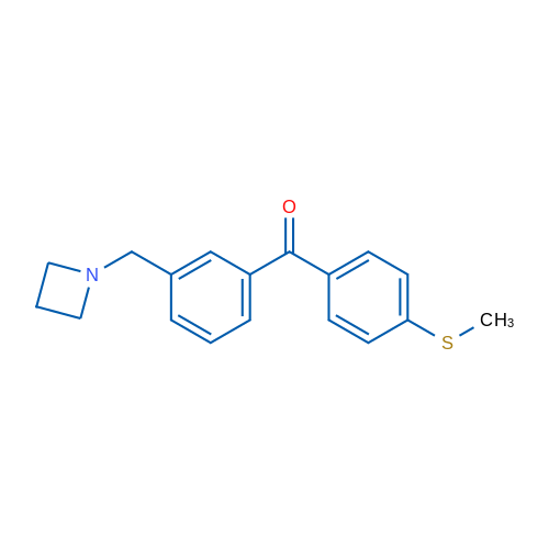 (3-(Azetidin-1-ylmethyl)phenyl)(4-(methylthio)phenyl)methanone 1g