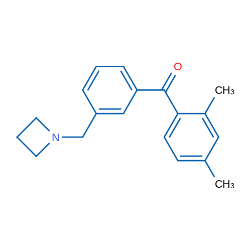 (3-(Azetidin-1-ylmethyl)phenyl)(2,4-dimethylphenyl)methanone 1g