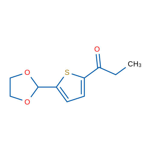 5-(1,3-Dioxolan-2-yl)-2-thienyl ethyl ketone 1g