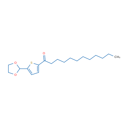 5-(1,3-Dioxolan-2-yl)-2-thienyl undecyl ketone 1g